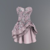 Pink Frost Flower Slink Dress