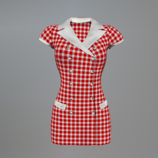 Red Domestic Service Maitreya Uniform