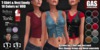 Gas t shirt vest emely 10 colors whud fatpack ad