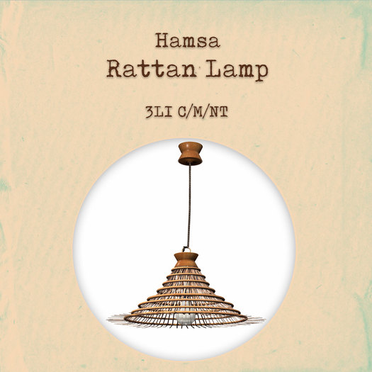Hamsa Rattan Lamp