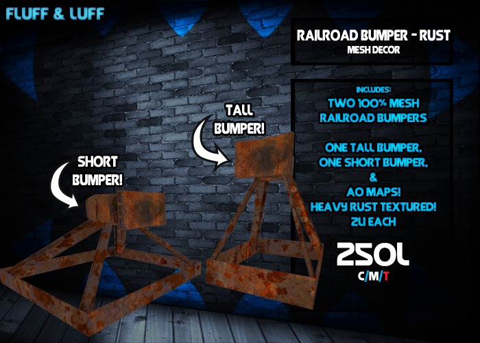 F&L - Railroad Bumper - Rust