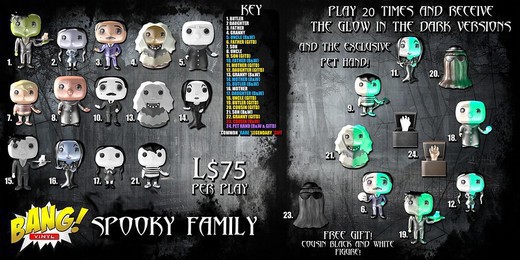 Bang! Figures -Spooky Family #10 - Father (B&W) * RARE