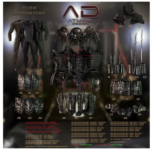 [AD] - Alien Encounters SET - GAUNTLET R - Gianni - Green