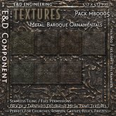 [MBO005] 7 Elaborate Tarnished Baroque Textures Rococo Textures Ornate Metalwork Textures from E&D ENGINEERING
