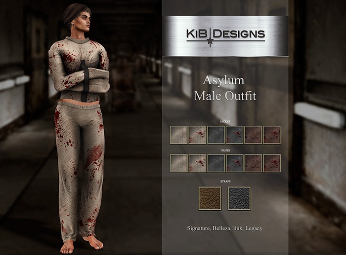 KiB Designs - Asylum Outfit MALE "Wear"