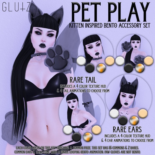 :glutz: pet play ears / white (box)