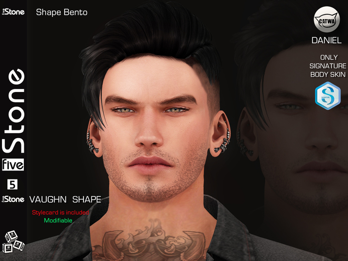 Five Stone (Catwa Daniel Head) VAUGHN Shape