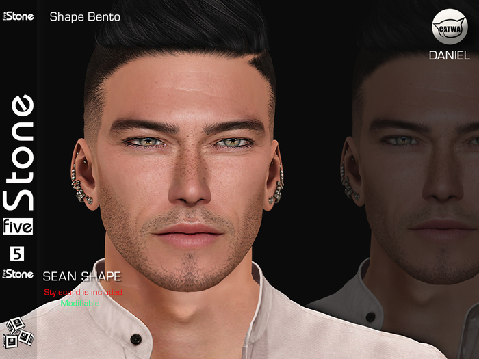 Five Stone (Catwa Daniel Head) SEAN Shape