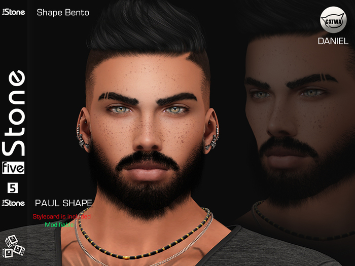 Five Stone (Catwa Daniel Head) PAUL Shape