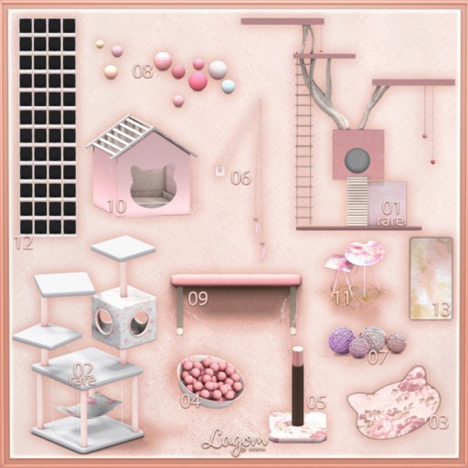 01. Lagom - Cat-ccecories [Cat tree A] RARE