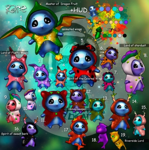 8.Yokai - Forest Spirits - Lord of stardust (violet)