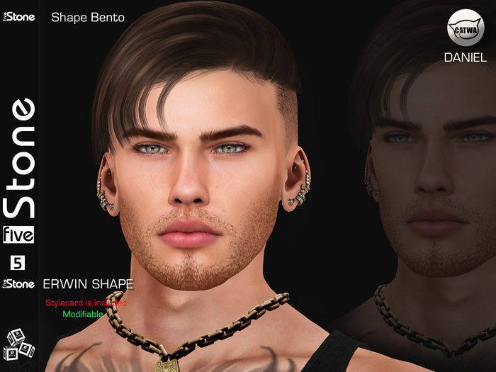 Five Stone (Catwa Daniel Head) ERWIN Shape
