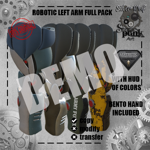 SW - Silverwolf Robotic Left Arm Full Pack DEMO (Box)