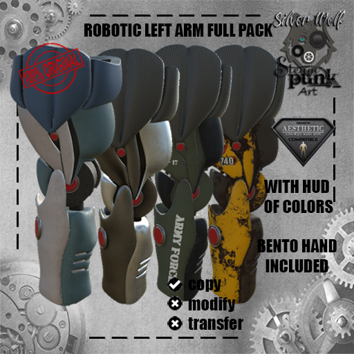 SW - Silverwolf Robotic Left Arm Full Pack (Box)