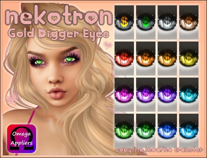 [Nekotron] Gold Digger Eyes (Omega Appliers)