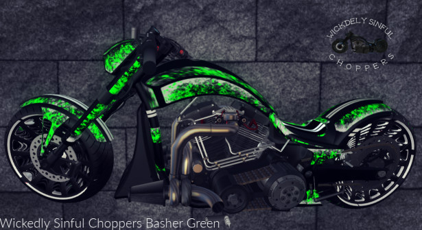 Wickedly Sinful Choppers Basher Green