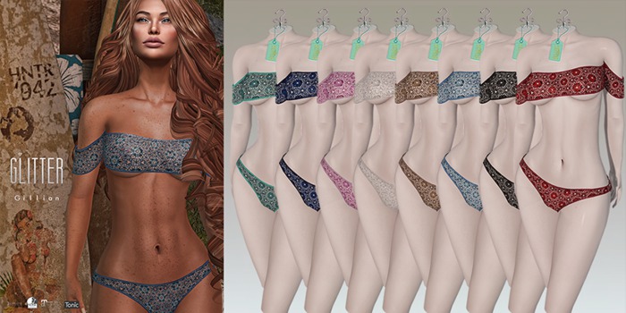 Glitter Gillian Fitmesh Bikini FAT PACK SAVE 50%OFF