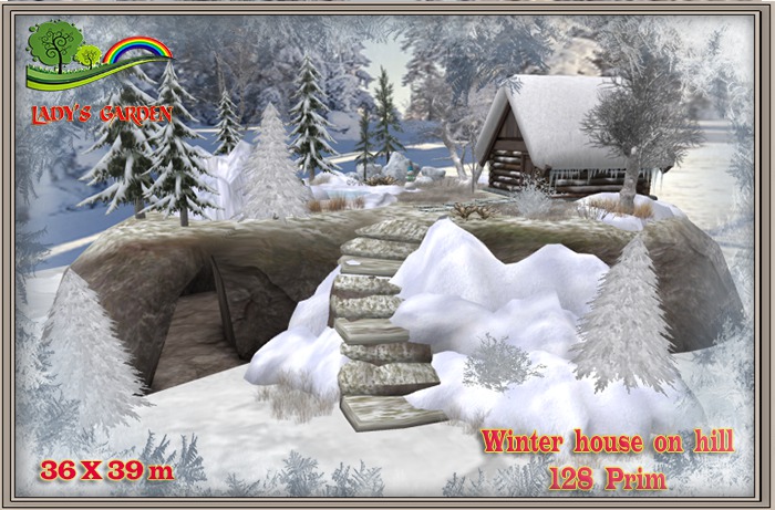 Lady's Garden - Winter house on hill 128 Prim 36X39m