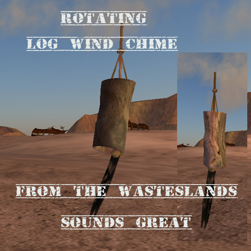 Log wind chime 