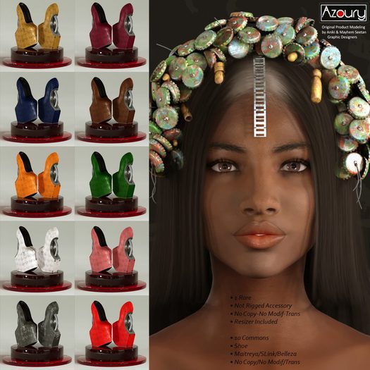 AZOURY - Hosanna Shoe Blue