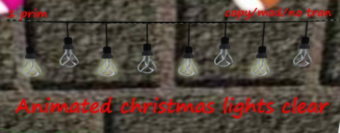Animated clear chaning lights