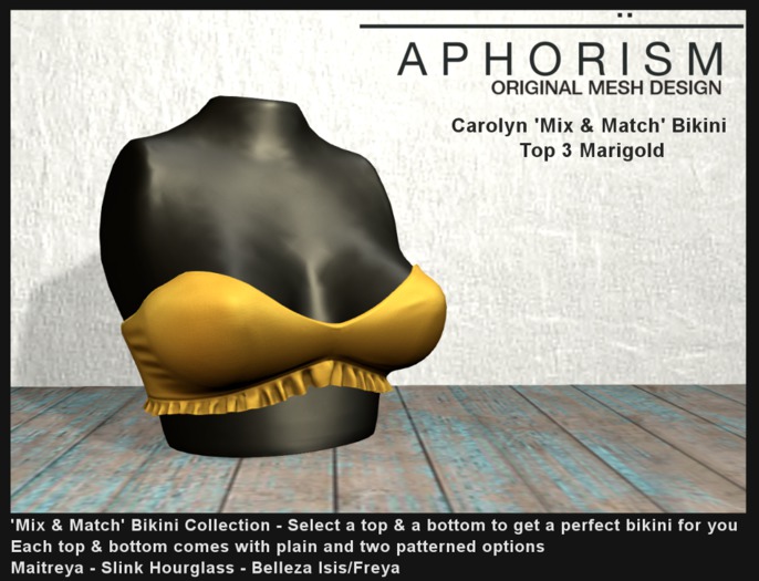 !APHORISM! - Carolyn Bikini Top 3 Marigold