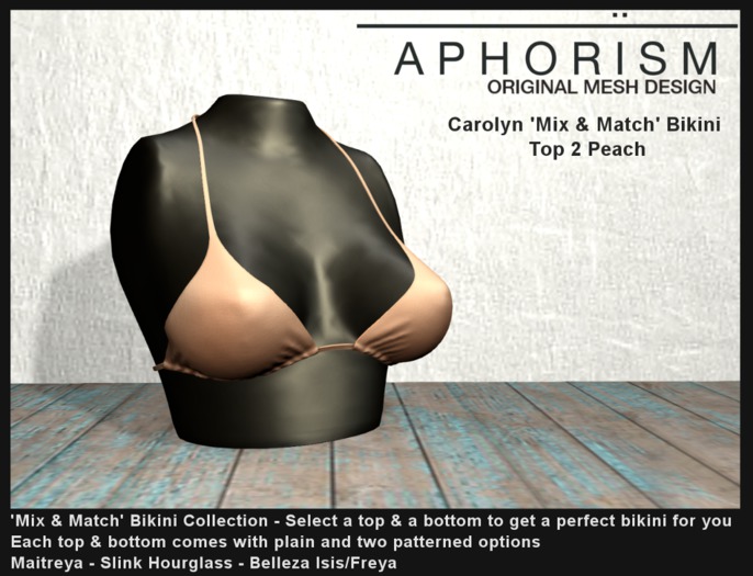 !APHORISM! - Carolyn Bikini Top 2 Peach