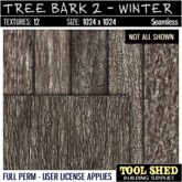 Tool Shed - Tree Bark 2 - Winter