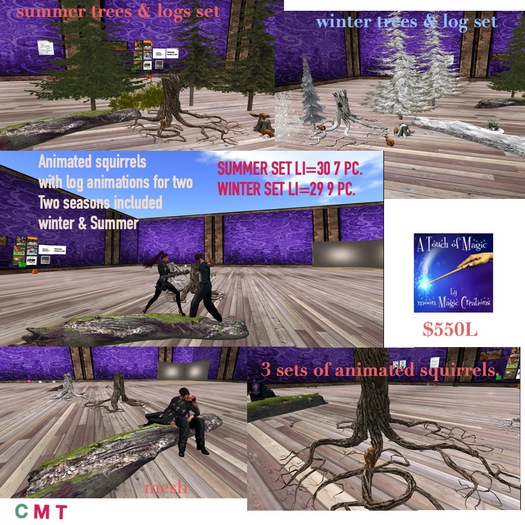 ANIMATED SQUIRELS & FOREST SET 2 SEASONS-CRATE