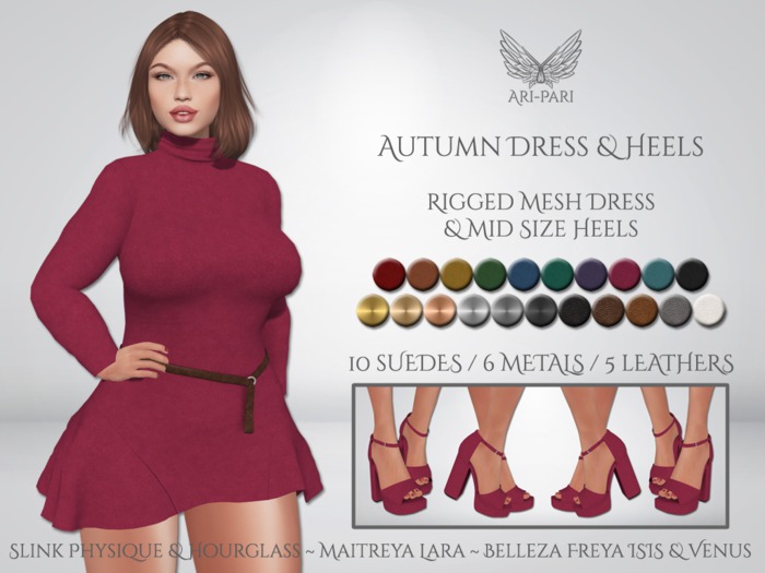 [Ari-Pari] Autumn Dress & Heels