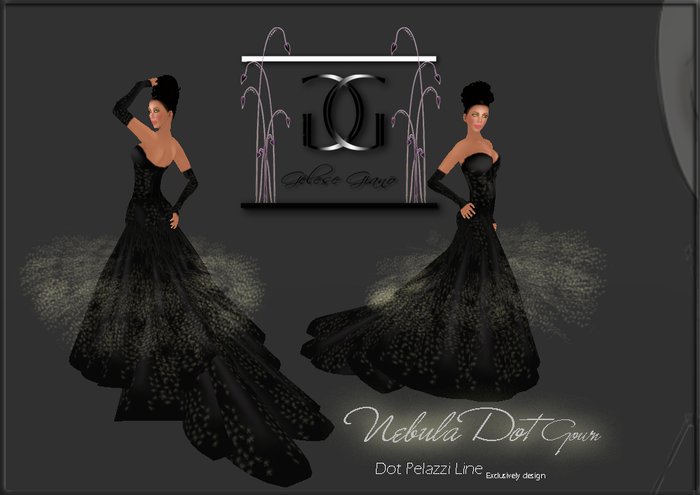 Nebula Black and Gold -By Gelese Giano