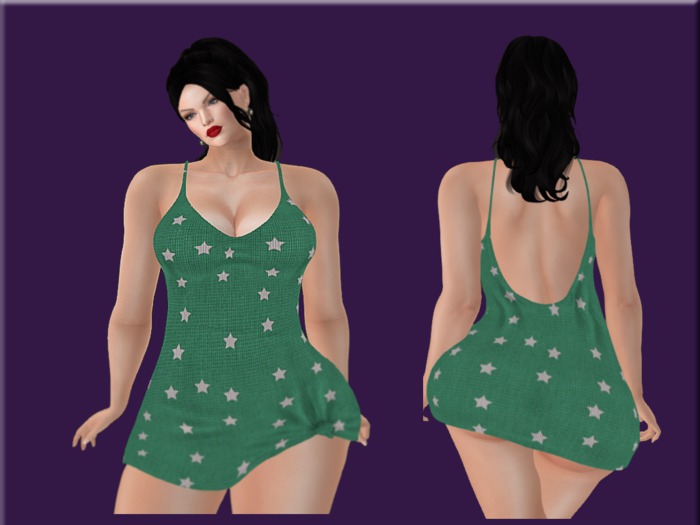 KbD Jenna - Green with Stars