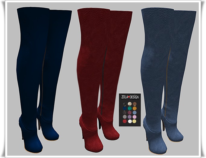 Second Life Marketplace - Over Knee Boots with Color HUD Maitreya