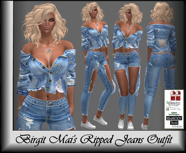 Birgit Mai's Ripped Jeans Outfit (BOXED)