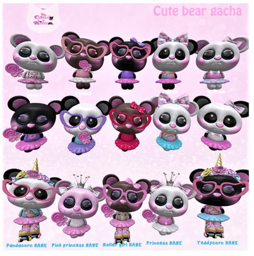*CK* Cute bear gacha cute black