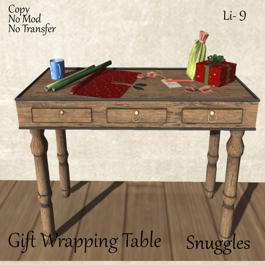 Gift Wrapping Table By Snuggles Boxed
