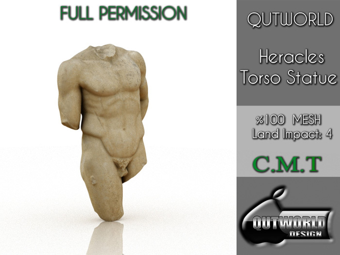 .::QUTWORLD Heracles Torso Statue::.FP Unpack (ADD)