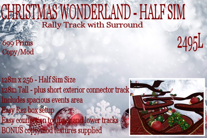 Christmas Wonderland Half Sim Rally Track
