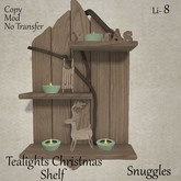 Tealights Christmas Shelf By Snuggles Boxed