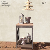 Christmas Side table By Snuggles Boxed