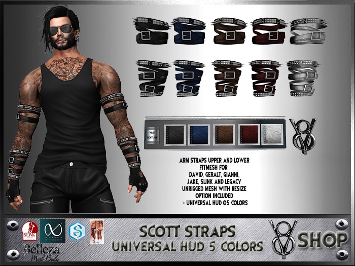 +V8 SHOP+ SCOTT STRAPS UNIVERSAL HUD 5 COLORS+