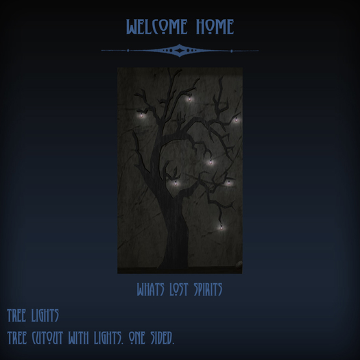 WLS - Welcome Home - TREE LIGHTS