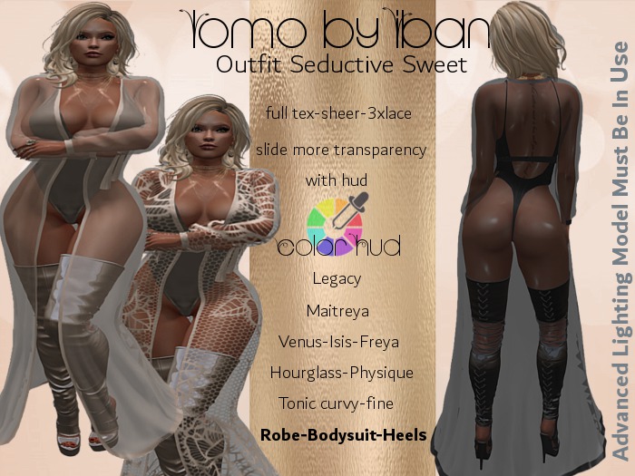 [ IBAN ] //175 Outfit Seductive Sweet wHud all Colors Fatpack Legacy Maitreya Slink Belleza Tonic