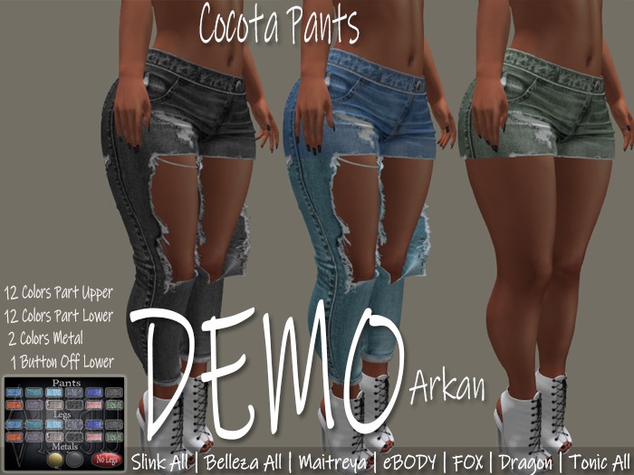 .::Arkan::. Cocota Pants Ripped + Fitmesh DEMO
