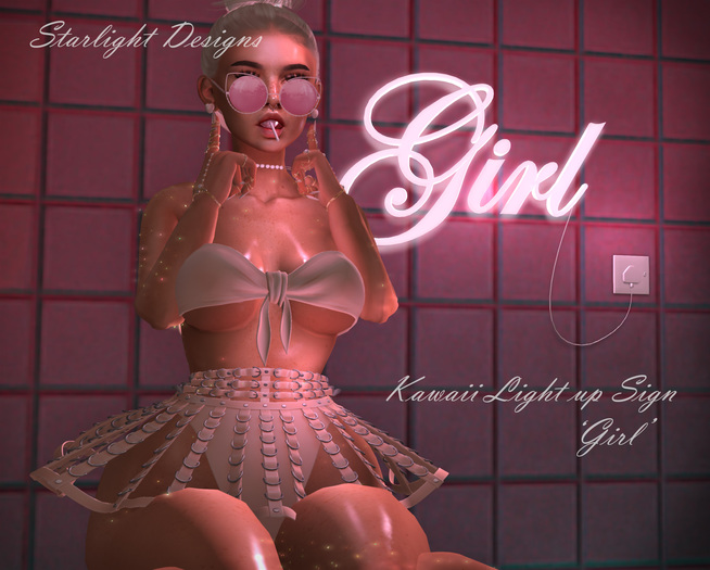 Starlight Designs - Kawaii Girl Sign