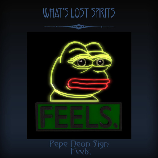 WLS - NEON PEPE SIGN [Feels] [boxed]