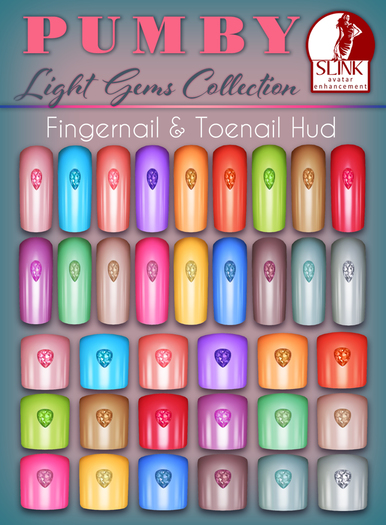 PUMBY* Light Gems Collection Slink Nail Appliers (Hands & Feet)