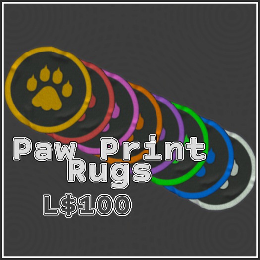 :CHESHIRE: Paw Print Rugs