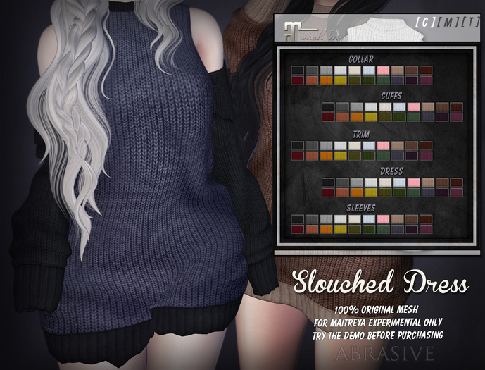 [ abrasive ] Slouched Dress - Fat Pack