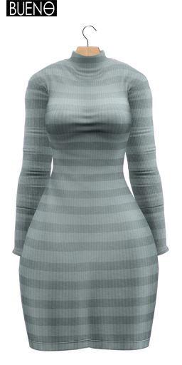 BUENO-Fly Dress-Mint Stripe